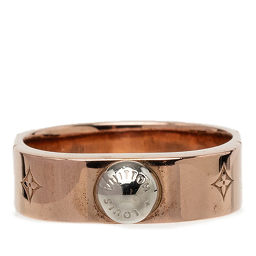 Louis Vuitton Bague Nanogram Ring, Size #L, M00215, Pink Gold Plated, Women's.